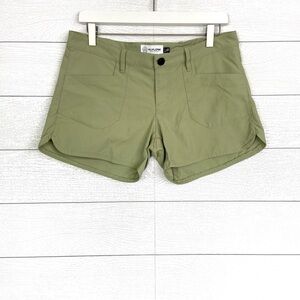 FLYLOW 4 Inch Olive Green Life Shorts 28 Casual Nylon Summer Comfortable Classic